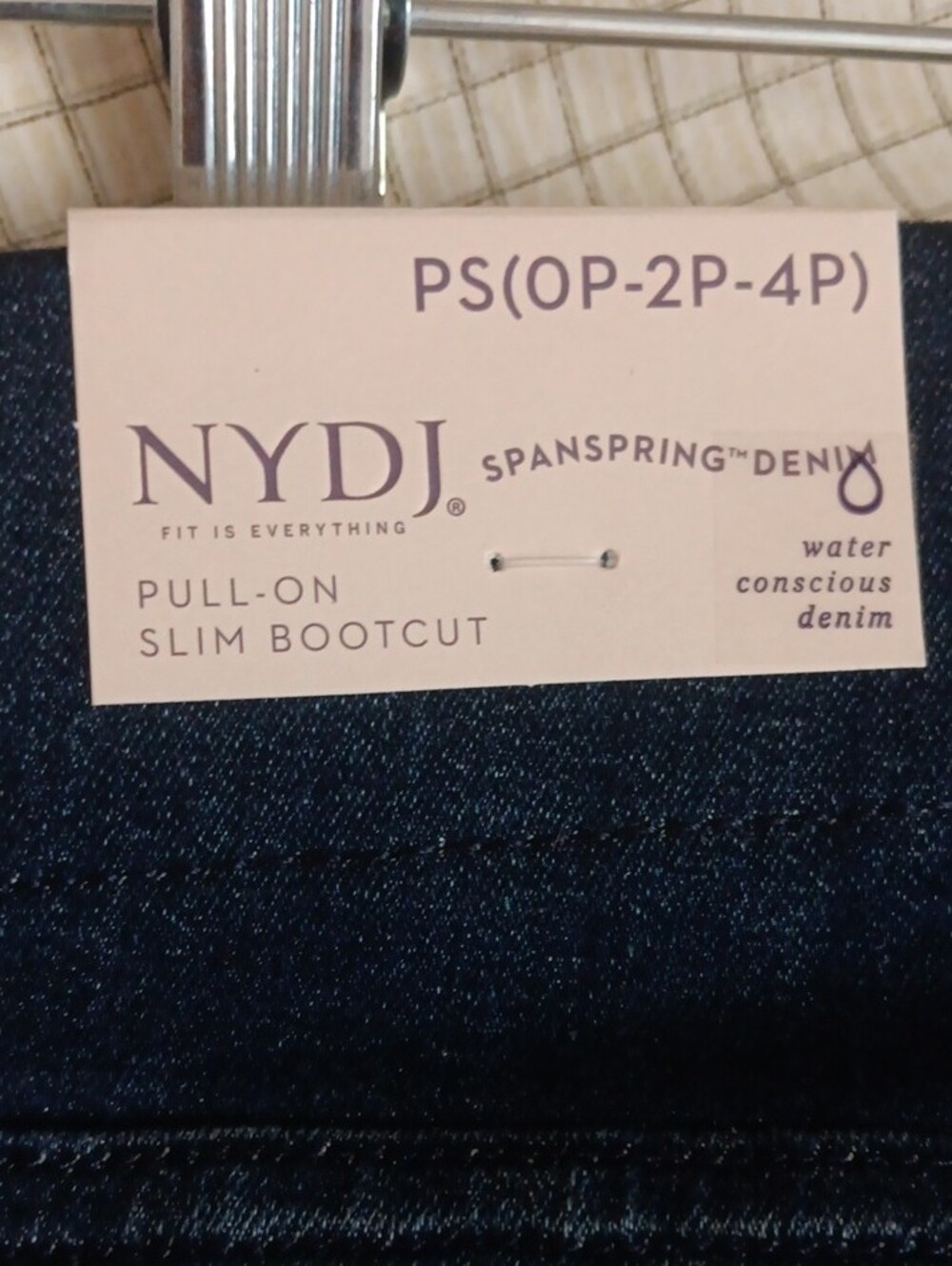 NWT,NYDJ Women's Boot Cut Jeans - Dark Indigo Blue.2-4 Petite - Picture 8 of 8